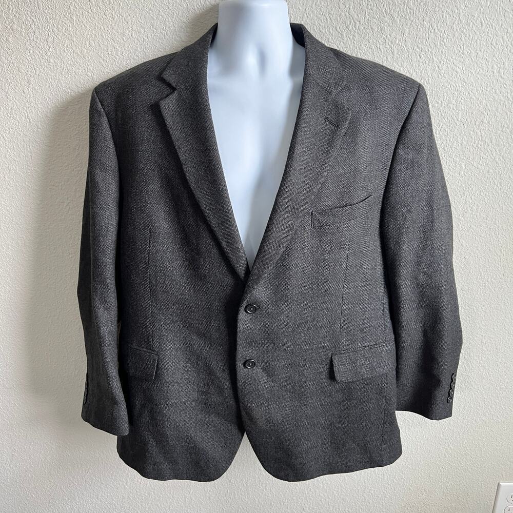 Jos. A. Bank Grey Wool Jacket Mens 46s formal Blazer Sports Coat